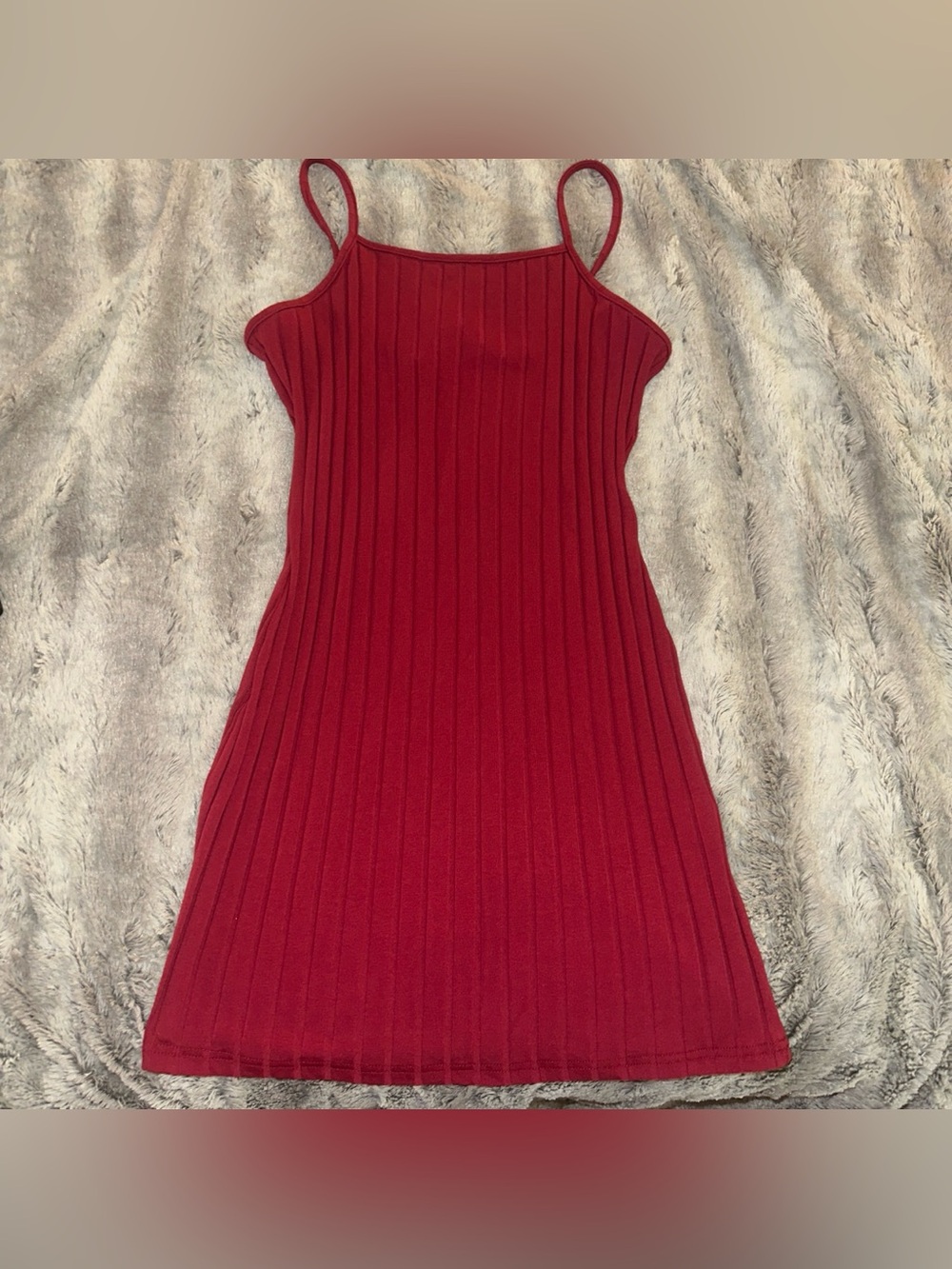 LIKE NEW women’s medium ‘Shein’ burgundy/wine red ribbed mini dress